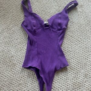 Mustard seed purple body suit size small